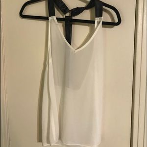 Black and white tank top